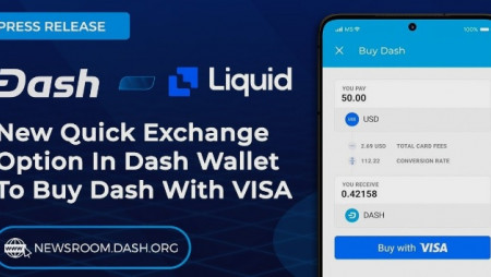 Dash интегрирует платёжную опцию VISA Quick Exchange.