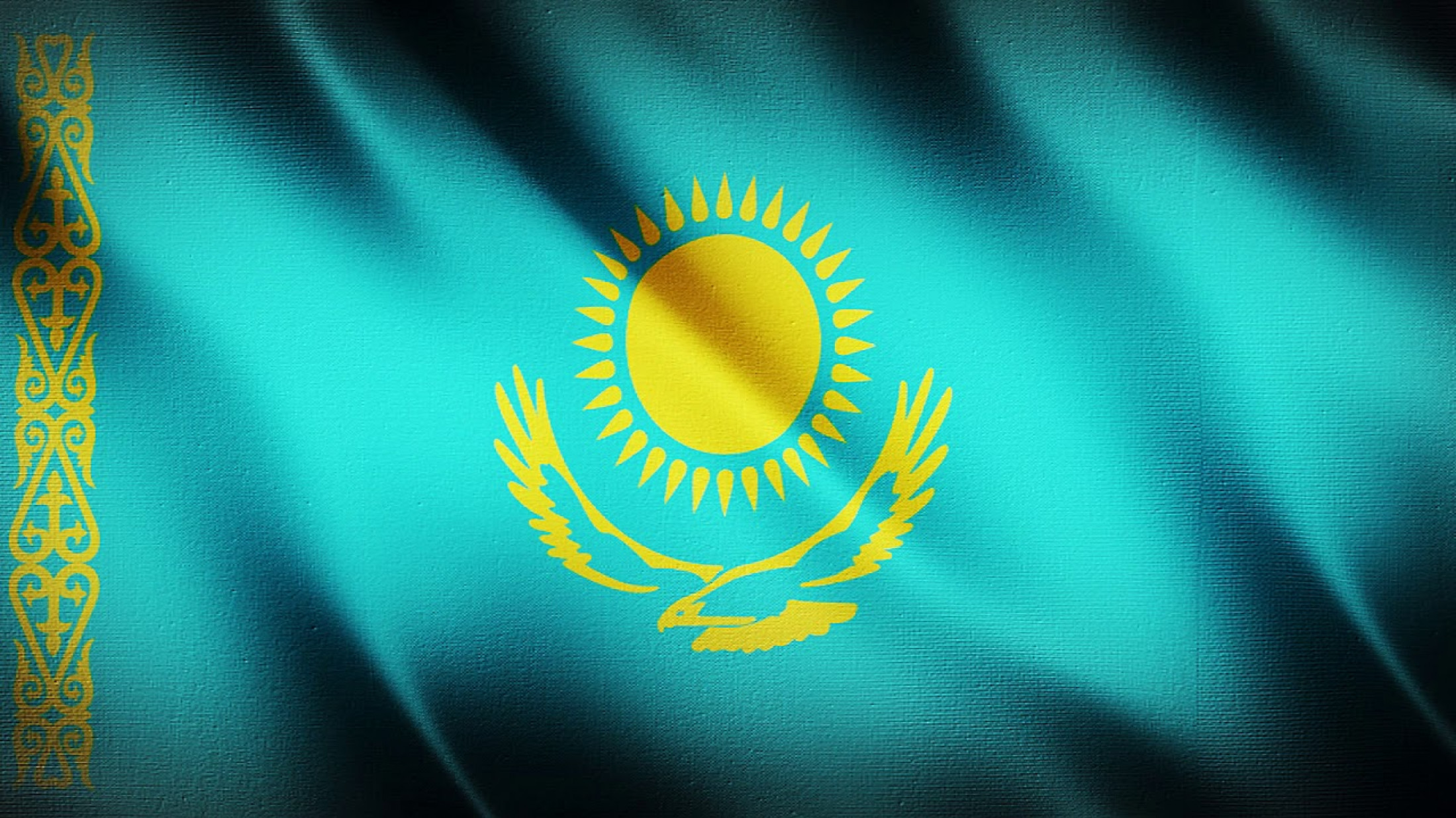 Первый флаг Казахстана